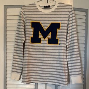 Gameday Couture University of Michigan Wolverines Striped Top